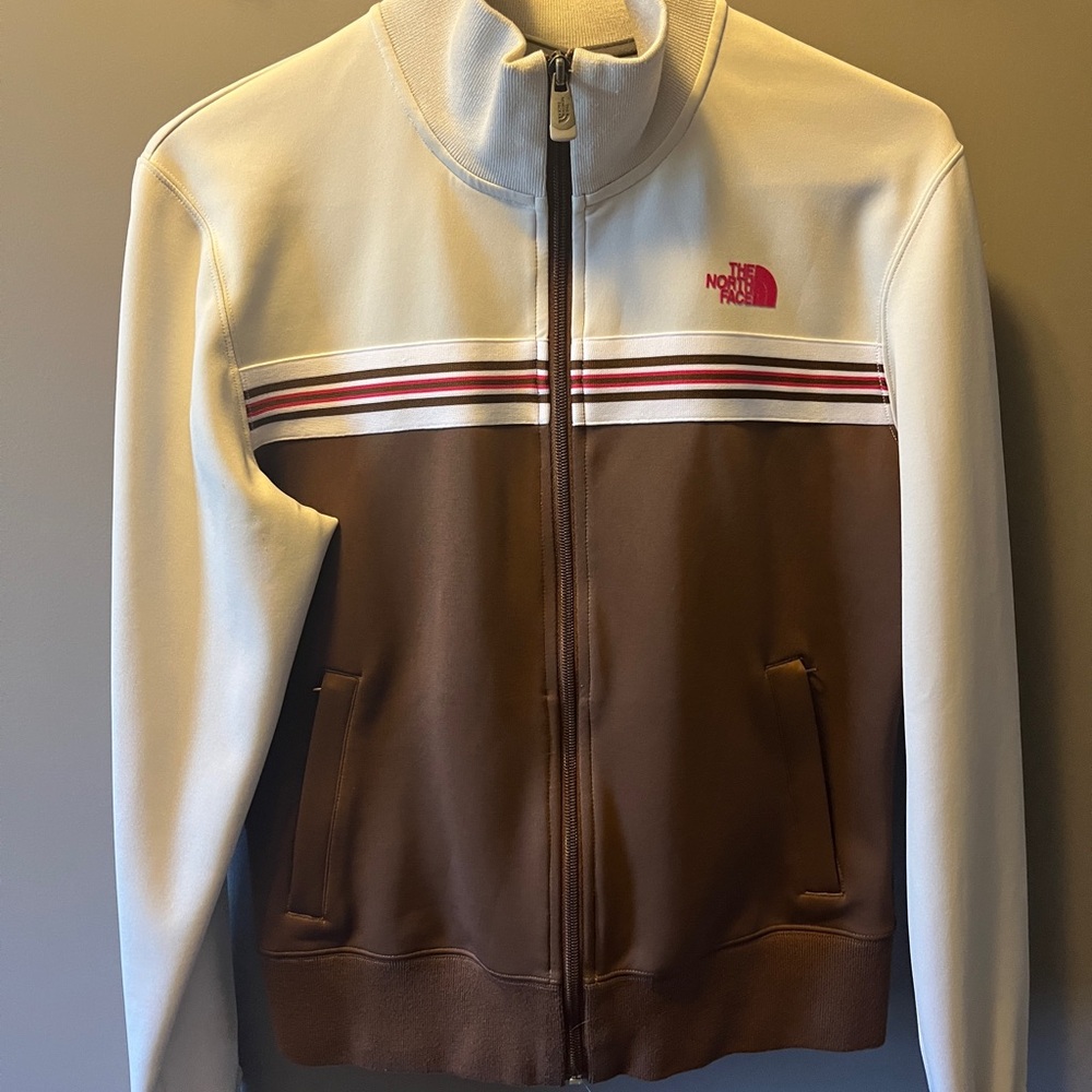 The North Face Brown and Cream Jacket